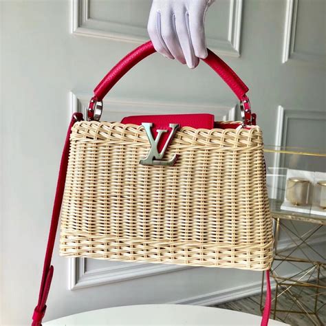 lv rattan bag